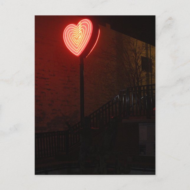 Neon Heart Postcard (Front)