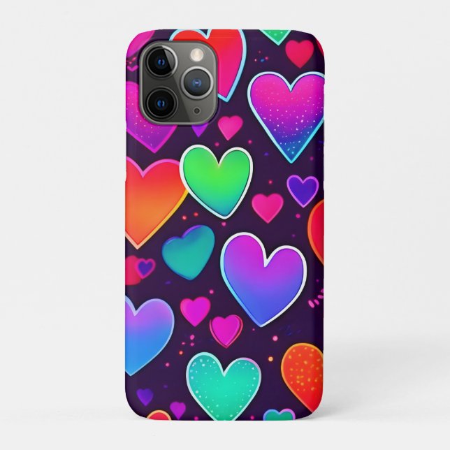 Neon Heart Symphony Case-Mate iPhone Case (Back)