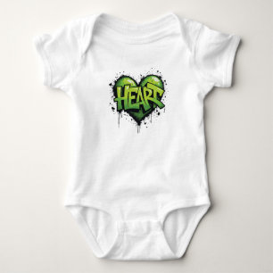 Neon Heartbeat Baby Bodysuit