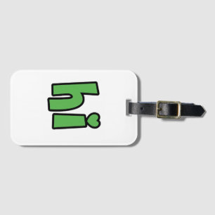 Neon Hello, Heart Included 🌿 Glow-in-the-Dark "Hi Luggage Tag