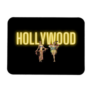 Neon Hollywood & Vintage Beauties   Magnet