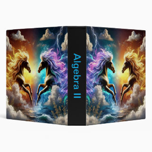 Neon Horses Binder