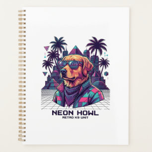 Neon Howl Retro K9 Unit Dog Sunglasses Palm Tree_1 Planner