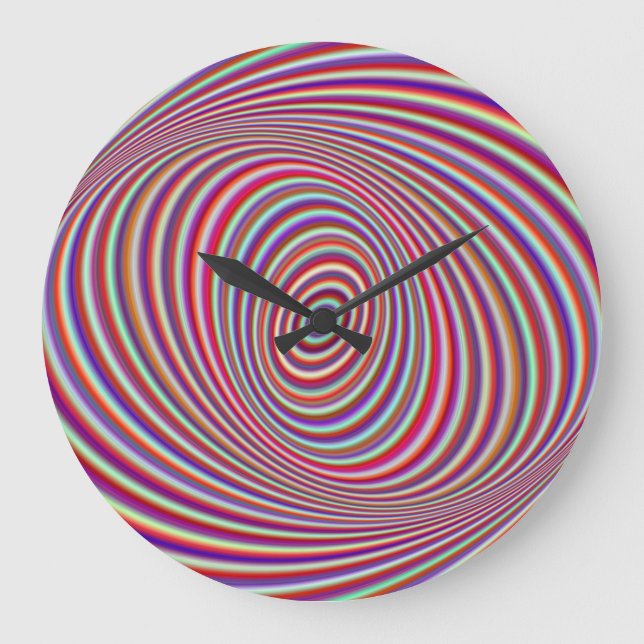 Neon hypnosis large clock (Front)