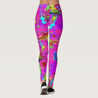 Neon Is A Splattered Paint CBDOilPrincess   Leggings