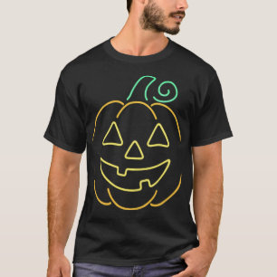 Neon Jack O' Lantern Halloween T Shirt: T-Shirt