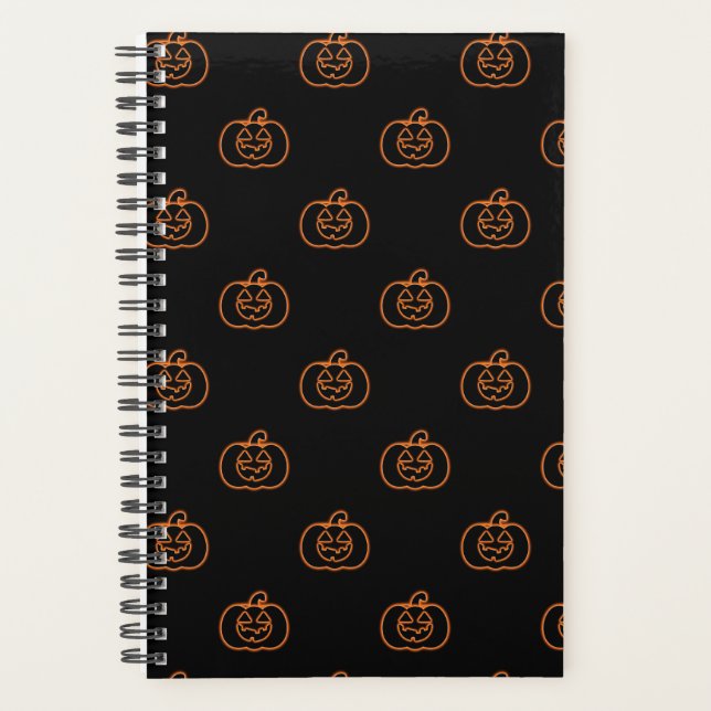 Neon Jack-o-Lantern Planner (Front)