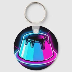 Neon Jelly Glow Dessert Art Keychain
