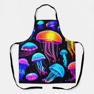 Neon Jellyfish Apron