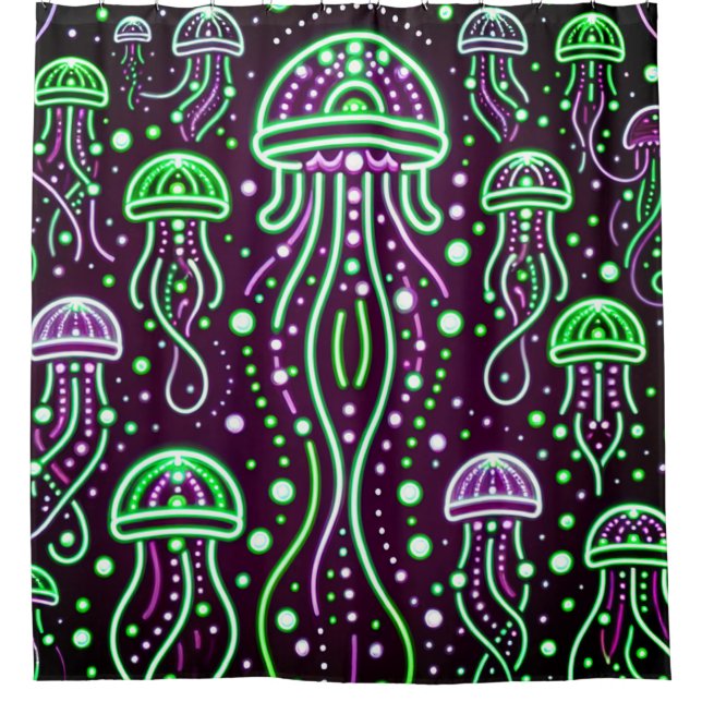 “Neon Jellyfish Glow Art” (Front)