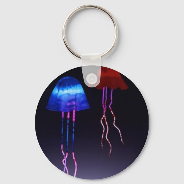 Neon Jellyfish Keychain (Front)