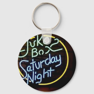 Neon Jukebox Sign Keychain
