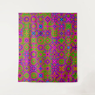 Neon Kaleidoscope | Abstract Wall Tapestry