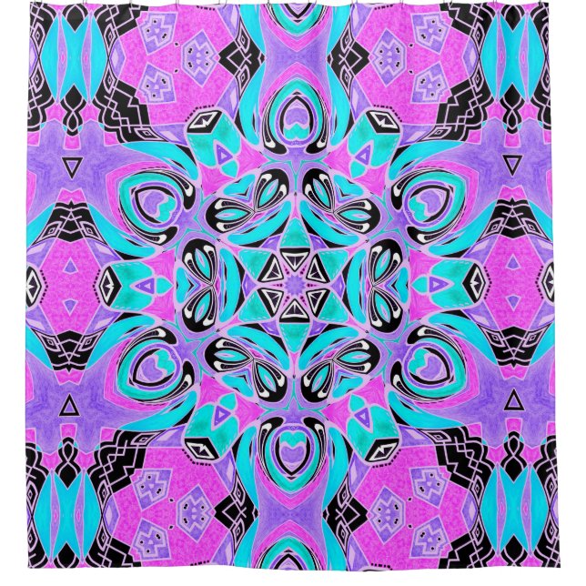 Neon kaleidoscope , mandala (Front)