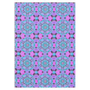 Neon kaleidoscope , mandala tablecloth