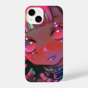 Neon Kawaii Demon Girl Pastel Goth iPhone 14 Case