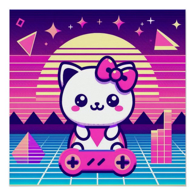 Neon Kitty Poster (Front)
