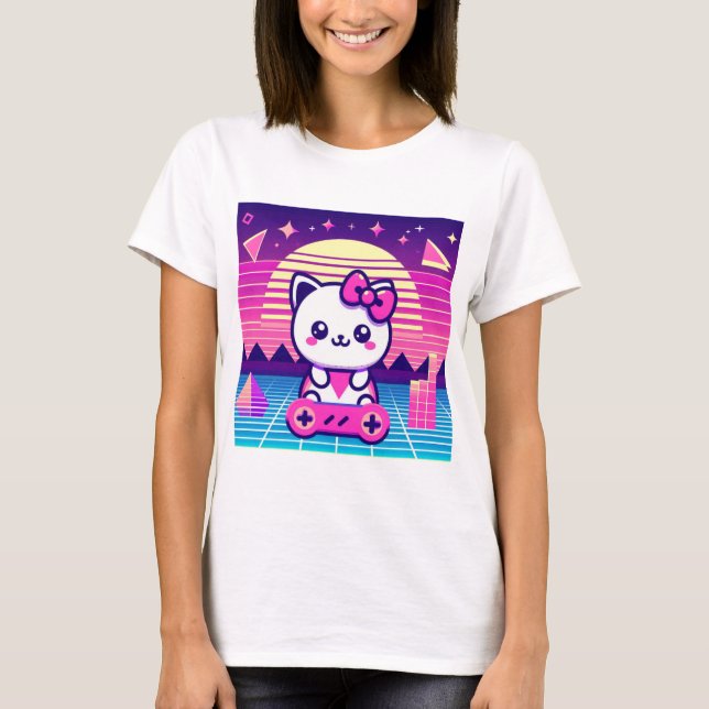 Neon Kitty T-Shirt (Front)