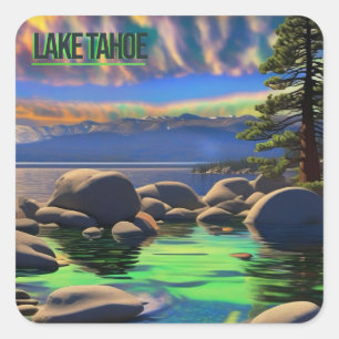 Neon Lake Tahoe Sticker