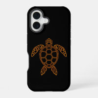 Neon Lava Sea Turtle Design
