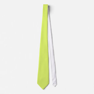 Neon Lemon Lime Green Solid Trend Colour Backgroun Tie