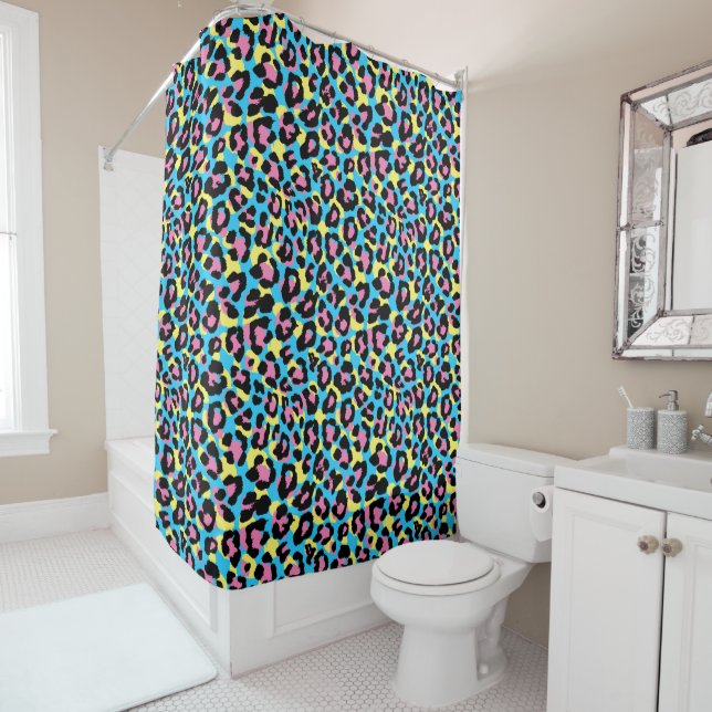Neon Leopard Spots Pattern (In Situ)