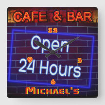 Neon Light BAR CAFE Pen ALL Hours Personalized