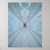 Neon Light Tech Corridor