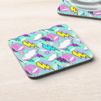 Neon Lightning Bolts & Stars Pattern