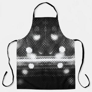 Neon lights and geometric seamless pattern apron