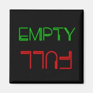 Neon Lights Empty or Full dishwasher Magnet