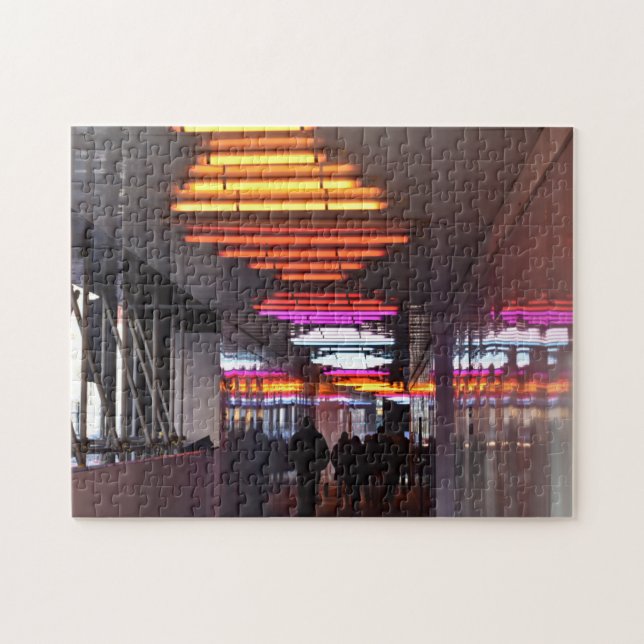 Neon Lights, Knightsbridge, London, England Jigsaw Puzzle (Horizontal)