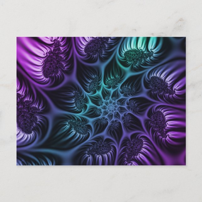 Neon lights spiral postcard (Front)