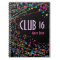 Neon Lights Sweet 16 Club Party Guest Book