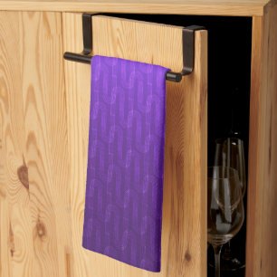 Neon lilac gradient. kitchen towel