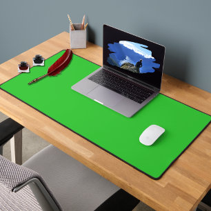 Neon Lime Green Solid Colour Classic Desk Mat