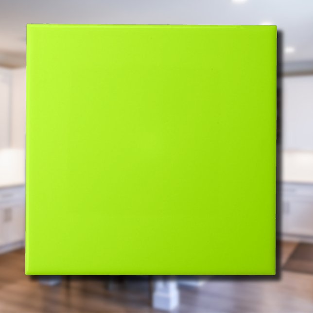 Neon Lime Solid Colour | Classic | Elegant Tile (Creator Uploaded)
