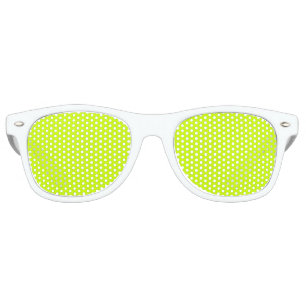 Neon Lime Yellow Solid Colour Classic Elegant Retro Sunglasses