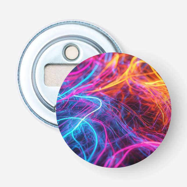 Neon Lines Bottle Opener (Front)