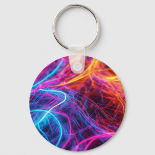 Neon Lines Keychain