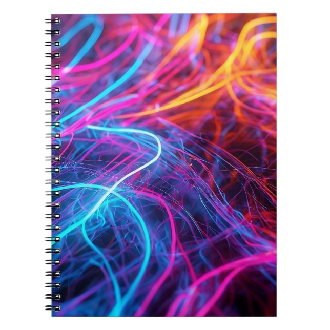 Neon Lines Notebook (Front)