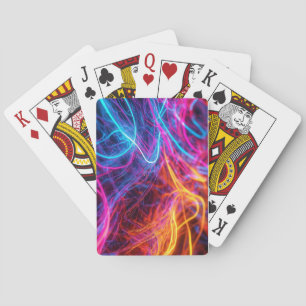 Neon Lines Playing Cards