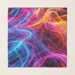Neon Lines Scarf<br><div class="desc">Artwork by Brady Arnold</div>