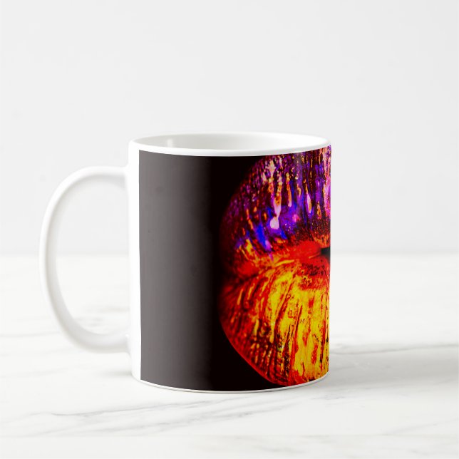 Neon lips coffee mug (Left)