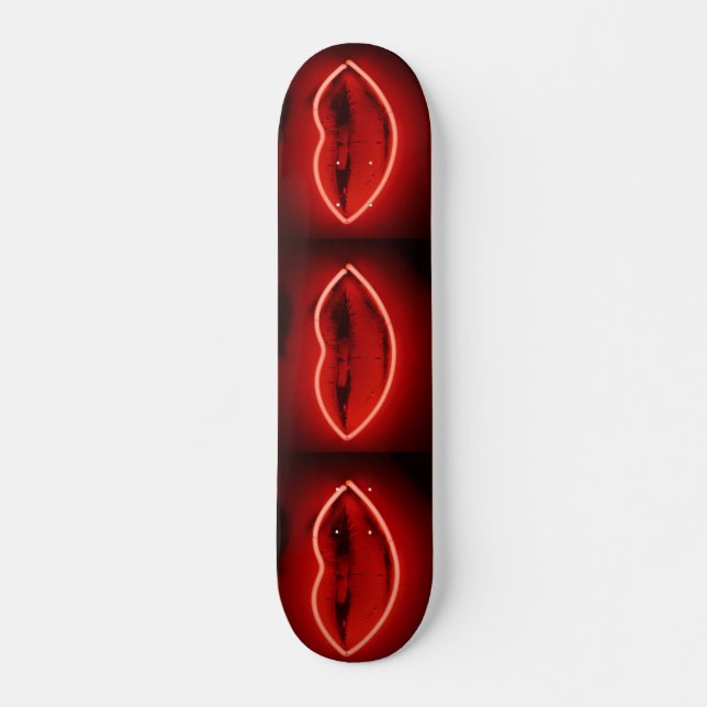 Neon Lips Skateboard (Devant)