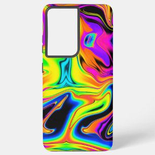 Neon Liquid Marble Samsung Phone Case