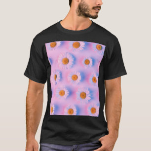 Neon-lit Multicolor Chamomile Array. T-Shirt