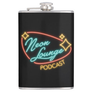 Neon Lounge Logo Flask