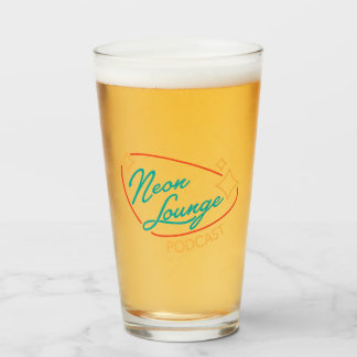 Neon Lounge Logo Glass