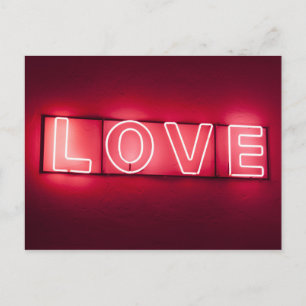 Neon 'LOVE' Sign Postcard